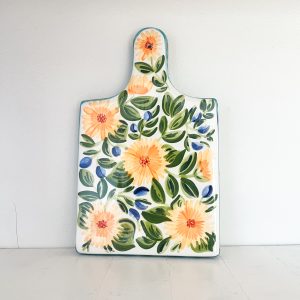 Tabla picoteo borde celeste