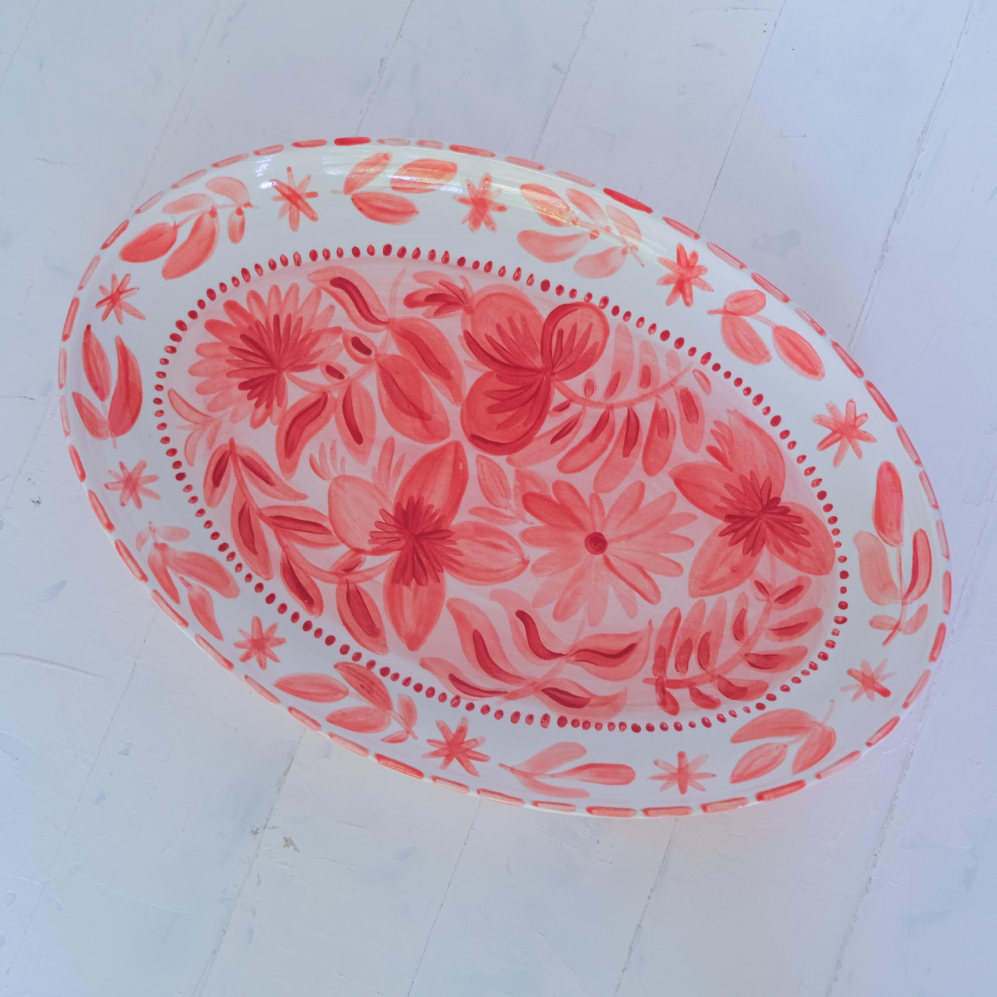 Fuente Ovalada Rosada - Imagen 2